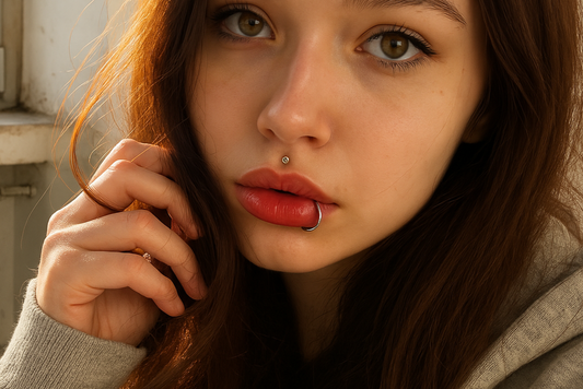 Set of Fake piercing lip (Several styles)