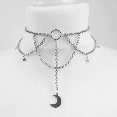 NEW COLLECTION : Luna necklace with moon pendant