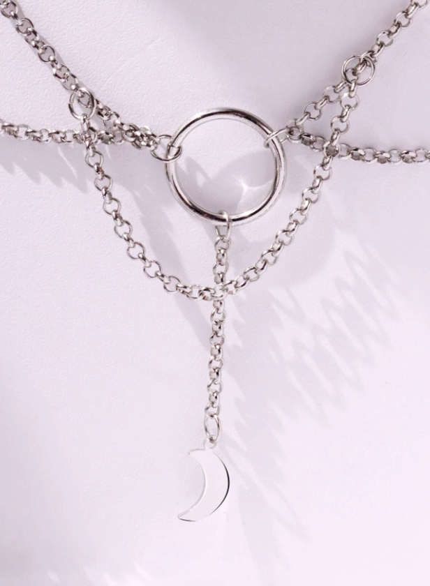NEW COLLECTION : Luna necklace with moon pendant