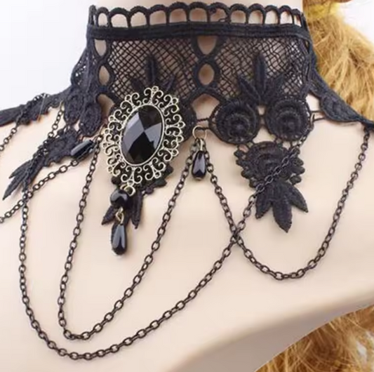 Victorian Lace Gothic Choker 🖤