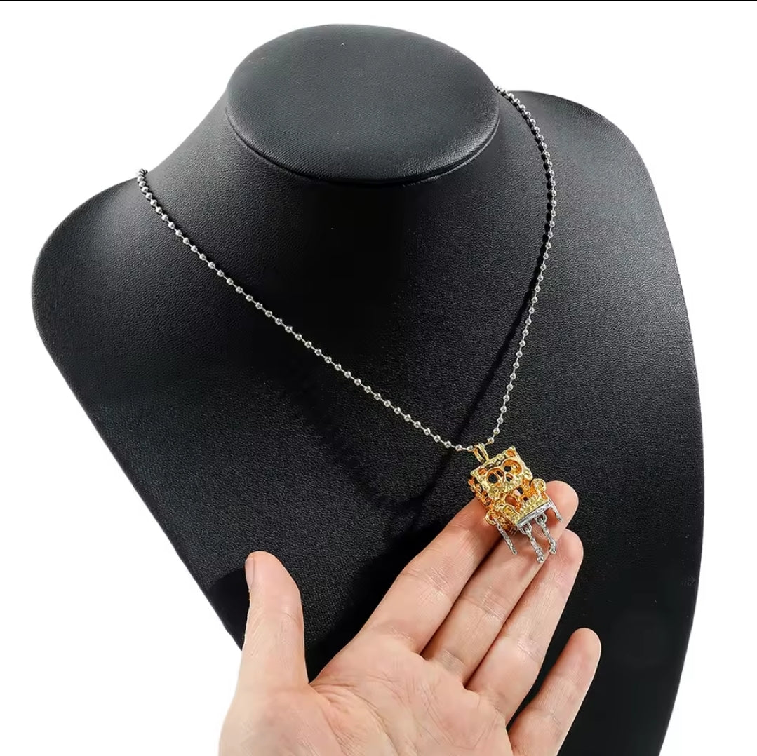 Punk Sponge Bob Necklace