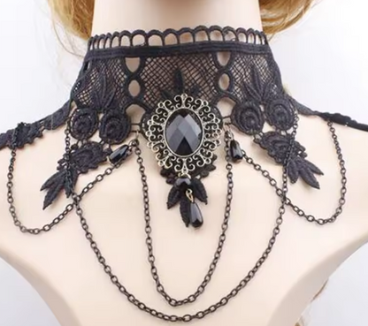 Victorian Lace Gothic Choker 🖤