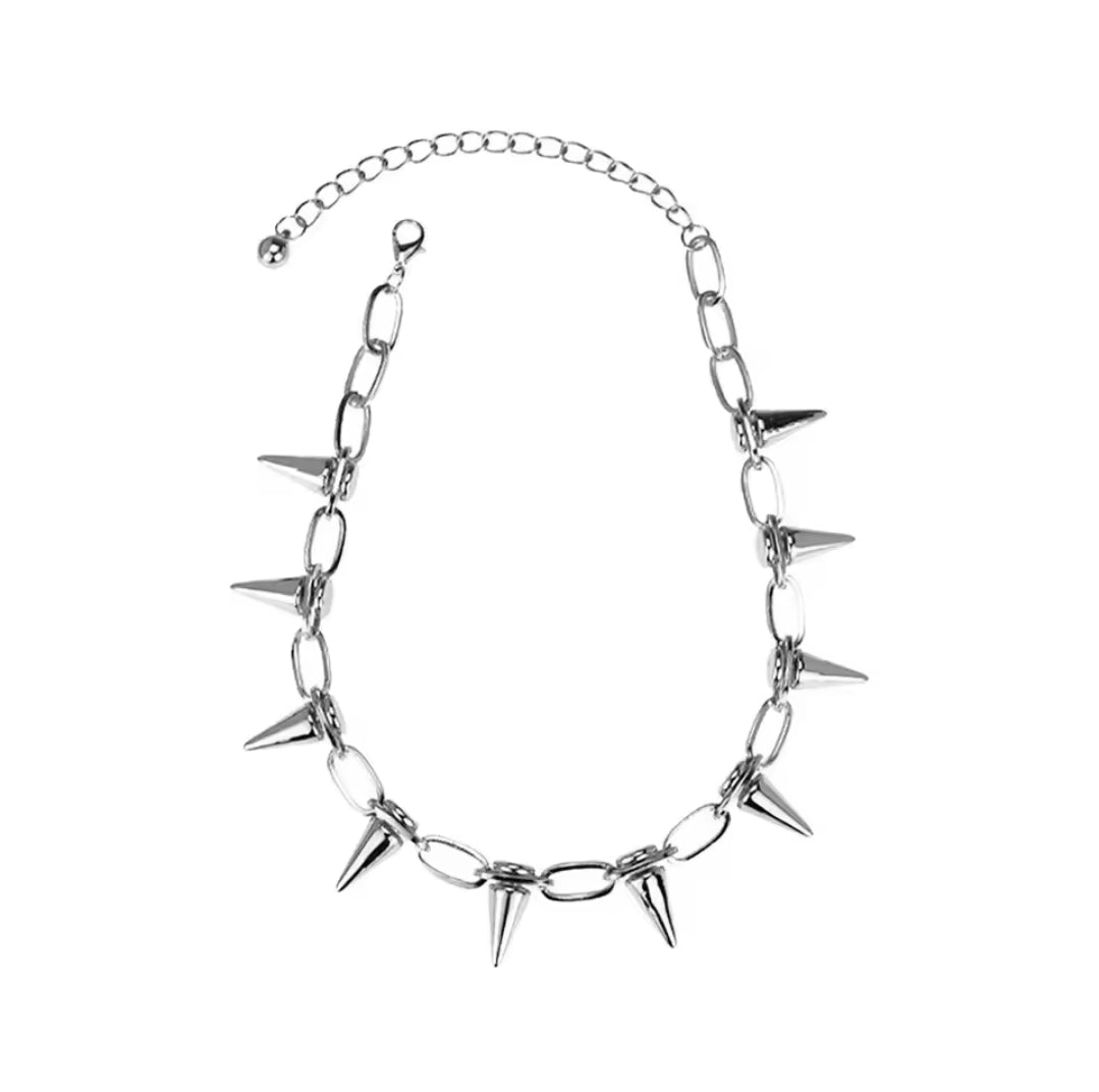 Spiked choker necklace (3 colors)
